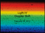Light IV Doppler Shift