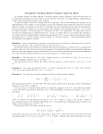 Asymptotic Notation Basics (Updated April 16, 2013)