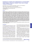 Article Evolutionary Transition from Pathogenicity to Commensalism