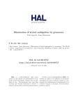 Elimination of lexical ambiguities by grammars - Accueil HAL-ENPC