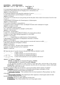 X Std Biology Chapter 6 Question answers