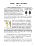 lesson 7: plant adaptations