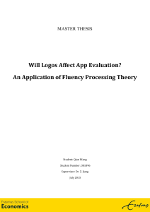 An Application of Fluency Processing Theory