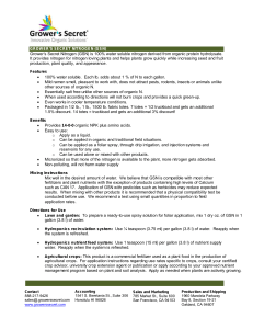 Grower`s Secret Nitrogen (GSN) is 100% water soluble nitrogen