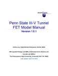 Penn State III-V Tunnel FET Model Manual