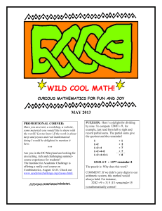 Cool Math Essay_May 2013