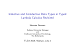 Inductive and Coinductive Data Types in Typed Lambda Calculus