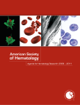 research infrastructure - The American Society of Hematology