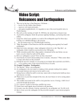 Video Script: Volcanoes and Earthquakes