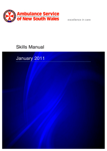 ASNSW Skill Manual 2011 - Prehospital ambo guides