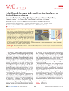 Hybrid Organic/Inorganic Molecular Heterojunctions Based on