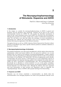 The Neuropsychopharmacology of Stimulants