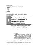 Role of phenolics in the resistance mechanisms of plants against