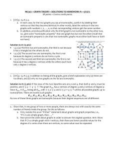 MC302—GRAPH THEORY—SOLUTIONS TO HOMEWORK #1—9