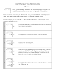 PARTIAL QUOTIENTS DIVISION