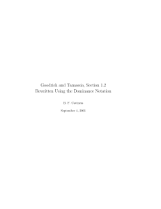 Goodrich and Tamassia, Section 1.2 Rewritten Using the