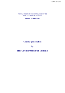 programme of action for the development of liberia 2001