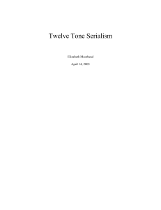 Twelve Tone Serialism - Mathematics and Computer Science