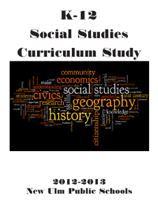 Social Studies Curriculum Study