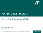 the AP European History Course Planning and Pacing Guides