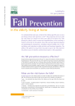 Fall Prevention - Landmarks for your practice