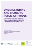 Understanding and changing pUblic attitUdes