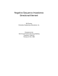 Negative-Sequence Impedance Directional Element