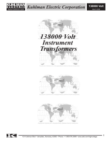 138000 Volt Instrument Transformers