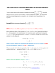How to solve systems of equations (two variables, two equations