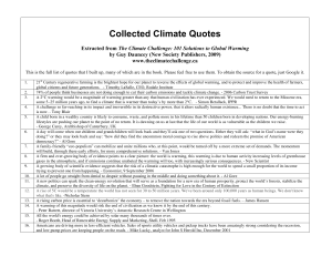 Collected Climate Quotes