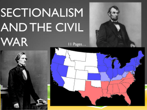 Sectionalism and the Civil War