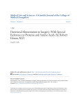 Parenteral Alimentation in Surgery