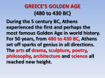 GREECE`S GOLDEN AGE (480 to 430 BC)