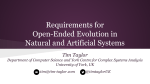 Requirements for Open-Ended Evolution in Natural and