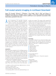 Full crustal seismic imaging in northeast Greenland