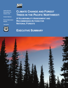 CLIMATE CHANGE AND FOREST TREES IN THE PACIFIC