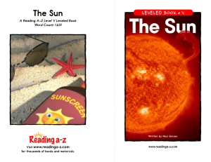 The Sun - TeacherWeb