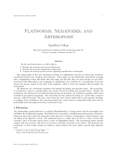 Flatworms, Nematodes, and Arthropods