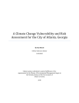 A Climate Change Vulnerability and Risk Assessment