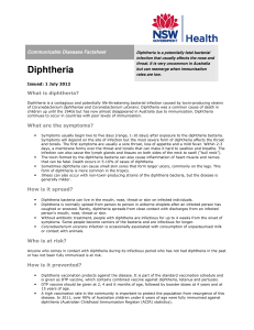 Diphtheria - NSW Health