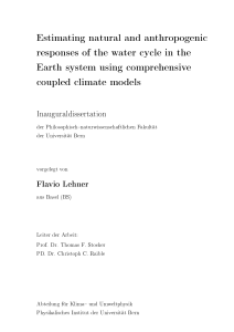 Estimating natural and anthropogenic responses of the water cycle