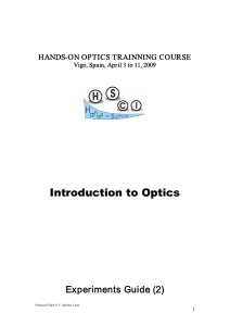 Introduction to Optics