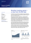 Brazilian banking sector – a view from 30000 feet
