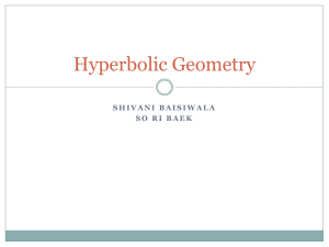 Hyperbolic Geometry