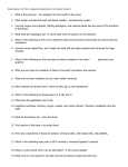 Study Guide: Unit Test – Digestion, Respiratory, Circulatory Systems