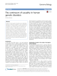 The continuum of causality in human genetic