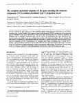 The complete nucleotide sequence of the gene