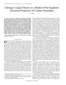 Luttinger liquid theory as a model of the gigahertz electrical