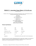 PRODUCT: Ammonium Citrate, Dibasic, 2.5 M in DI water