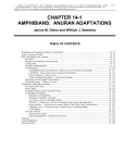 Volume 2, Chapter 14-1: Amphibians: Anuran Adaptations